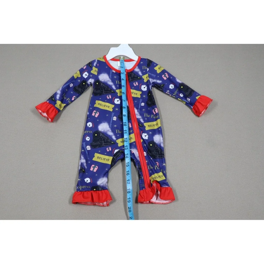 The Polar‎ Express Ruffle Zippy - Size 0-3M